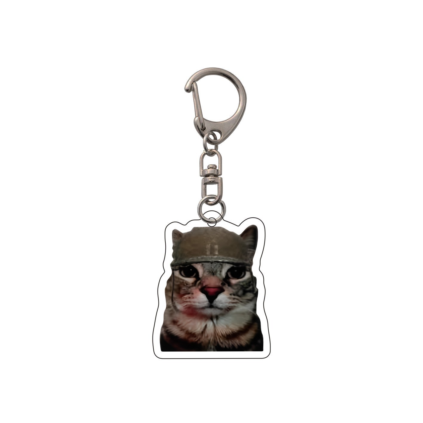 Colgar adornos Amazon popularidad en línea gatos gatos acrílicos llaveros escultura de arena interesante memes gatos gatos pequeños