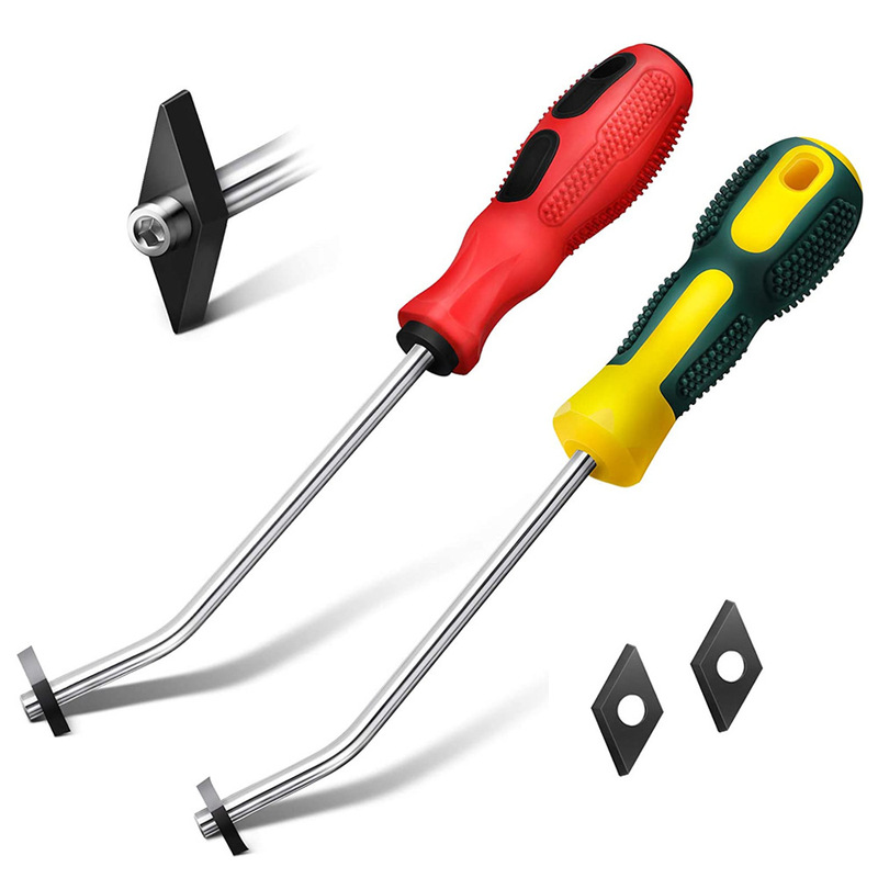 4 pieces of tile grouting tungsten steel joint filling removal tool grouting cleaner scraper cleaning brush cleaning beauty joint tool