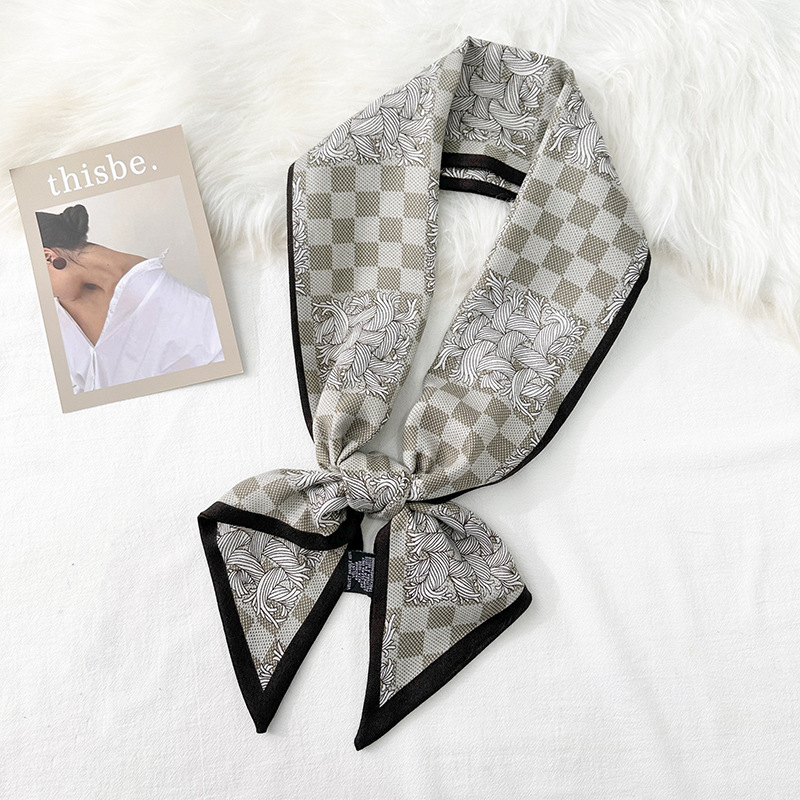 Diseño coreano de doble cara de estilo nicho toallas de correa de moda otoño y invierno damas de alto nivel de decoración bufandas de collar toallas de ángulo
