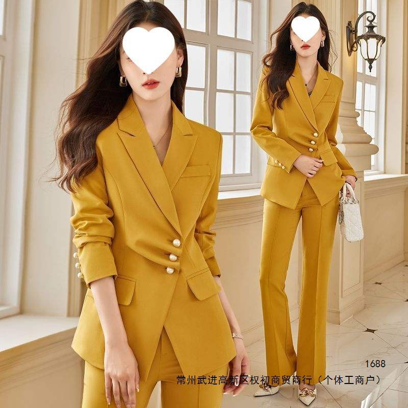 Women's Suit Set 2026 Spring/Autumn/Winter New Fashionable and Elegant Professional Suit Suit Pants Women