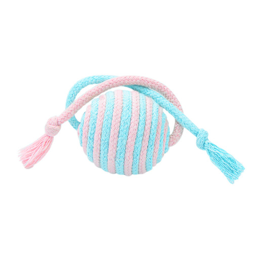 Cat toy ball, cat teaser ball, self-entertaining, cat biting ball, interactive, cat teeth grinding, biting rope, pet toy wholesale