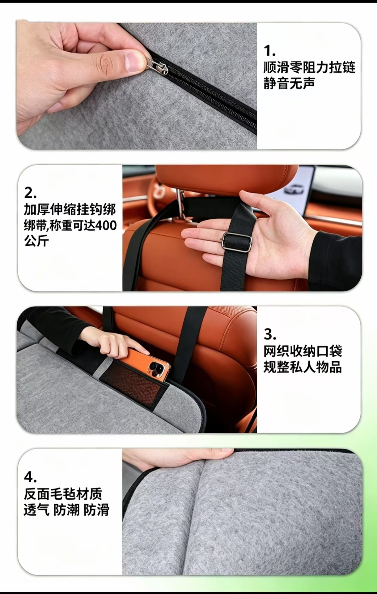 Car travel bed, non-inflatable, rear seat sleeping pad, car extension board, universal trunk folding mattress, wholesale
