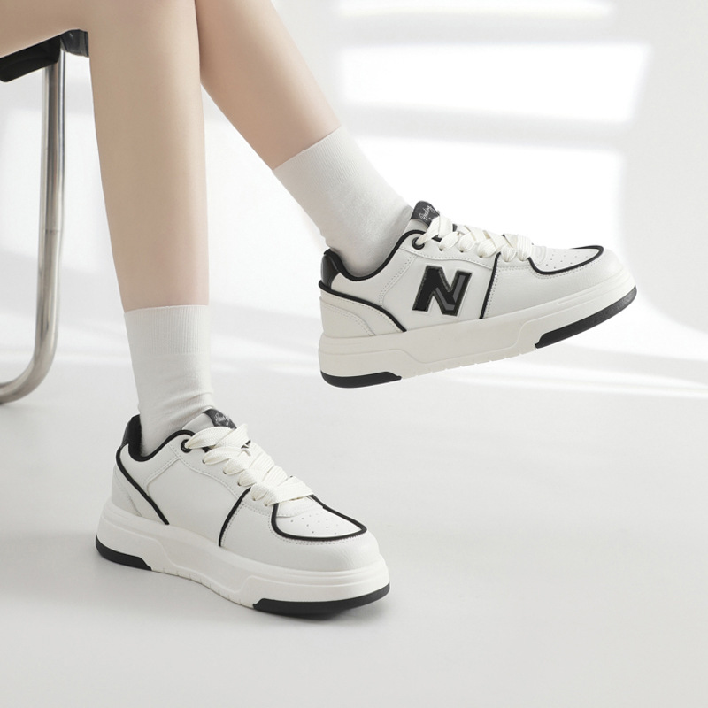 Plus New Balance Sneakers Men's Casual Shoes Women's Spring and Autumn Student Wear-Resistant White Shoes Couple Non-Slip Sports Versatile Shoes