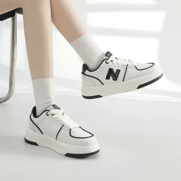 Plus New Balance Sneakers Men's Casual Shoes Women's Spring and Autumn Student Wear-Resistant White Shoes Couple Non-Slip Sports Versatile Shoes