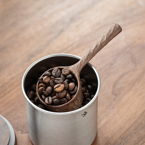 North American black walnut handmade coffee measuring spoon solid wooden spoon seasoning spoon handmade Japanese wooden spoon coffee bean spoon