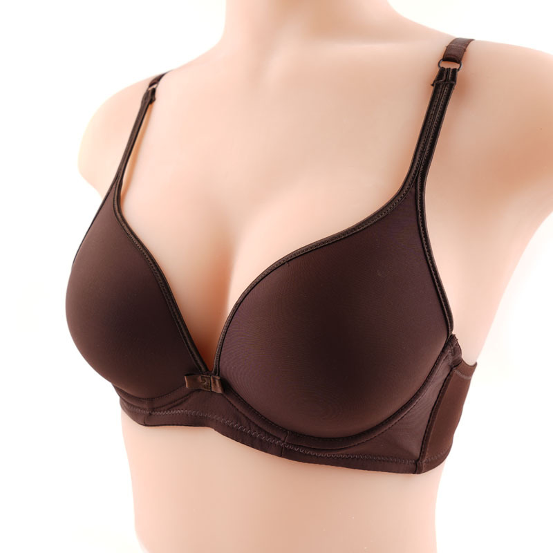 Fábrica de sostén de Chendian ajustable de color sólido brillante sin marcas de ropa interior de mujer sujetador de anillo de acero del sudeste asiático