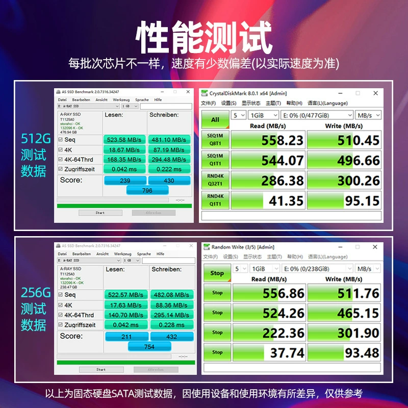 小型笔记本电脑，128G，256G，512G