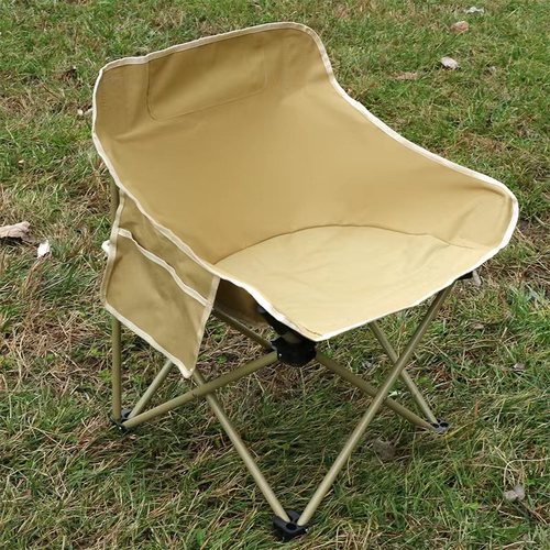 Factory Customized Camping Fishing Outdoor Folding Chair Portable Storage Ultra Lightweight Beach Chair Comfortable Backrest Moon Chair