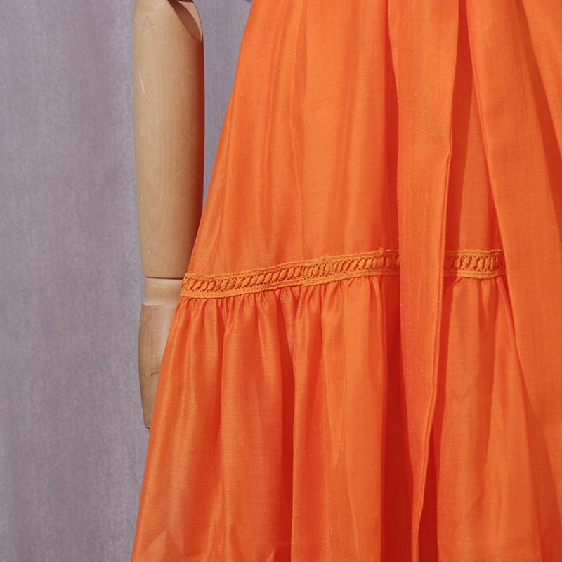 Simple Retro Maxi Dress Crew Neck Hollow Out Cutout Puff Sleeve Lace up Dress 35 Simple Retro Maxi Dress Crew Neck Hollow Out Cutout Puff Sleeve Lace Up Dress