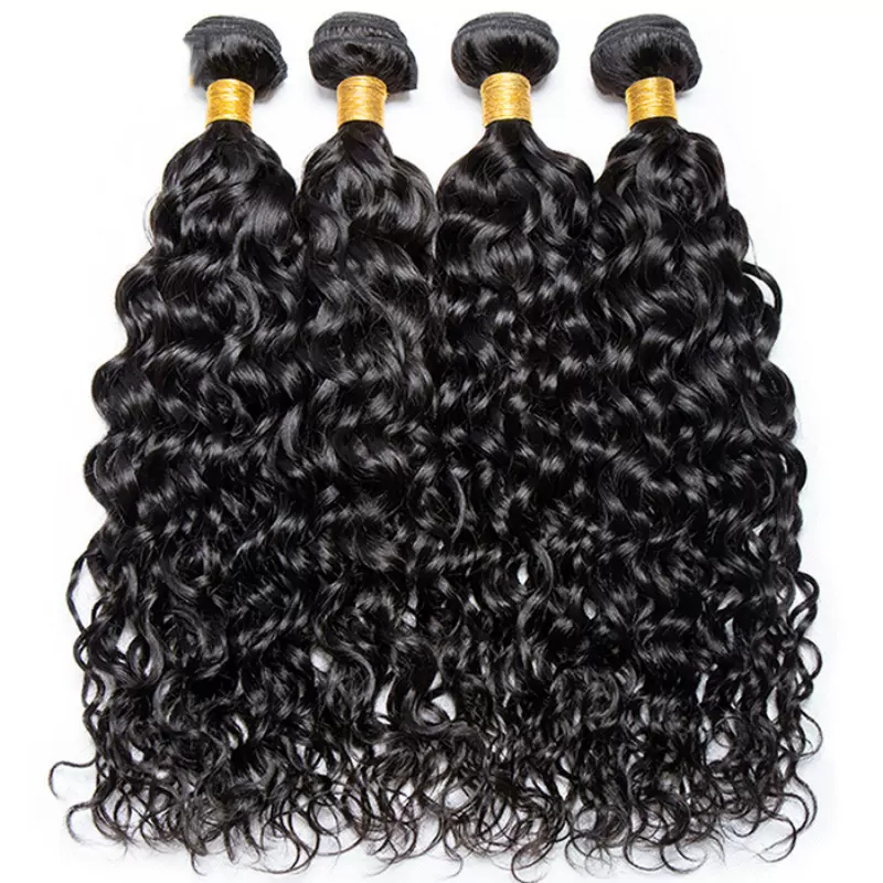 欧美自然曲化纤机制假发发帘工厂现货发帘 water wave human hair