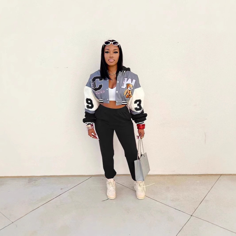 2025 Cross-Border African Fashion Casual Foreign Trade Baseball Uniform Printed Three-Piece Set (No Hat) Versatile and Trendy