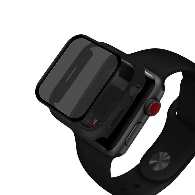 Suitable for Apple Watch Privacy Protection Case, Pc Tempered Film Integrated Full-Cover Anti-Drop Protective Case for Apple Watch S11/10