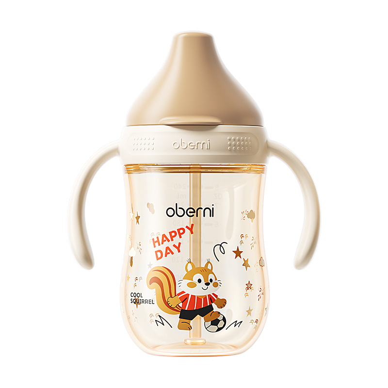 Aubney excéntrica tapa de tapa de bebé taza de aprendizaje de beber taza de papaza para bebés taza de agua de destete taza de agua para beber leche
