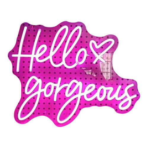 Amazon Hello Gorgeous Neon Sign Name Wedding Wall Decor Home Party LED Atmosphere Lights