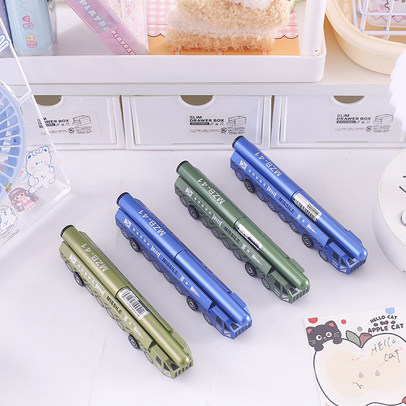 高颜值炫酷中性笔 创意仿真武器造型0.5m黑色笔学生用顺滑签字笔|undefined