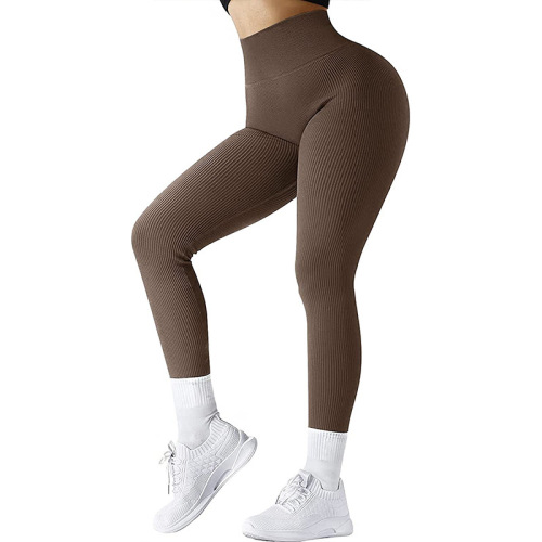 New Peach European and American Seamless Yoga Pants Buttocks Breathable Yoga Clothing Tight High Waist Sports Bottoming Fitness Pants for Women