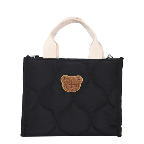 Fashionable mommy bag ins style quilted embroidery large capacity handbag for going out lightweight mother and baby bag cross-border foreign trade