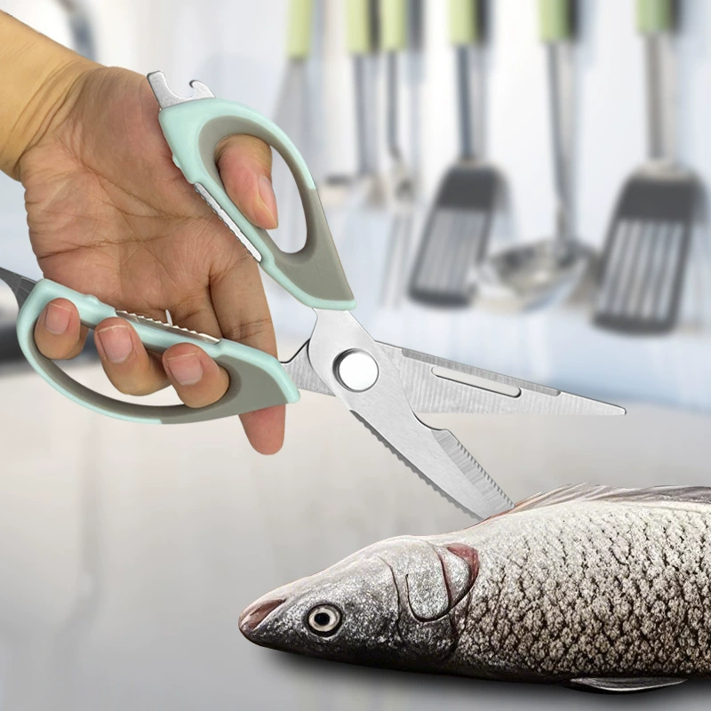 Хит продаж фабричные многофункциональные ножницы из нержавеющей стали для холодильника и гриля, отсоединяемые магниты, кухонные домашние куриные кости ножницы