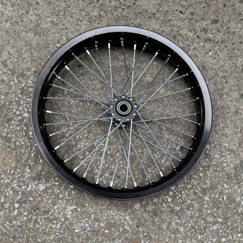 Suitable for QiuLong Light Bee modified front 1.85-16 and rear 2.15-16 aluminum alloy wheel assemblies 16inch wheel rims