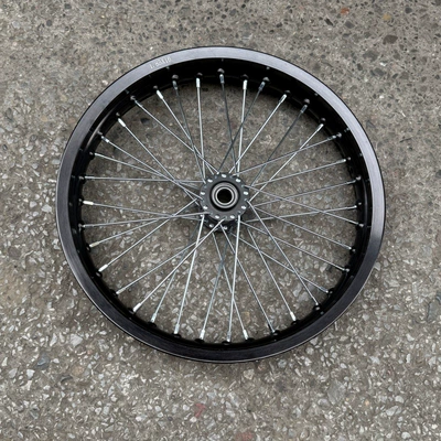 Suitable for QiuLong Light Bee modified front 1.85-16 and rear 2.15-16 aluminum alloy wheel assemblies 16inch wheel rims (Motorcycle wheel hub) - front-wheel-185-16-hub-assembly