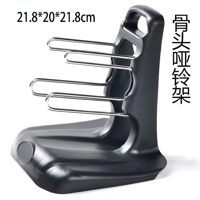 Transfronterizo en stock suministro de plástico hojas grandes y pequeñas triángulo dumbbell rack Home Office combinación fija fitness dumbbell rack