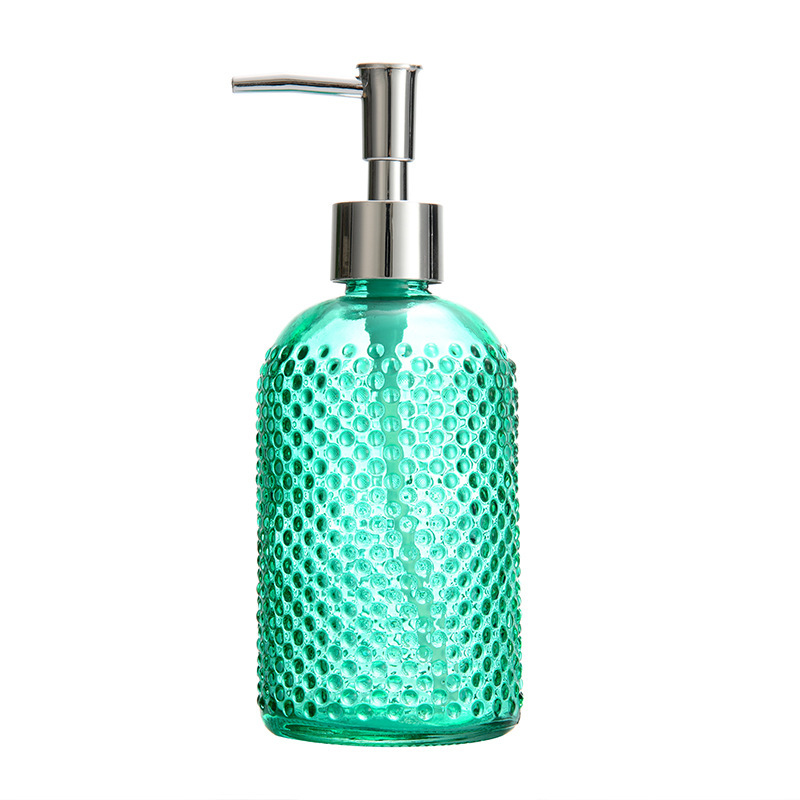 Botella de desinfectante de manos de presión Botella vacía de vidrio baño champú baño cosméticos botella de loción dividida