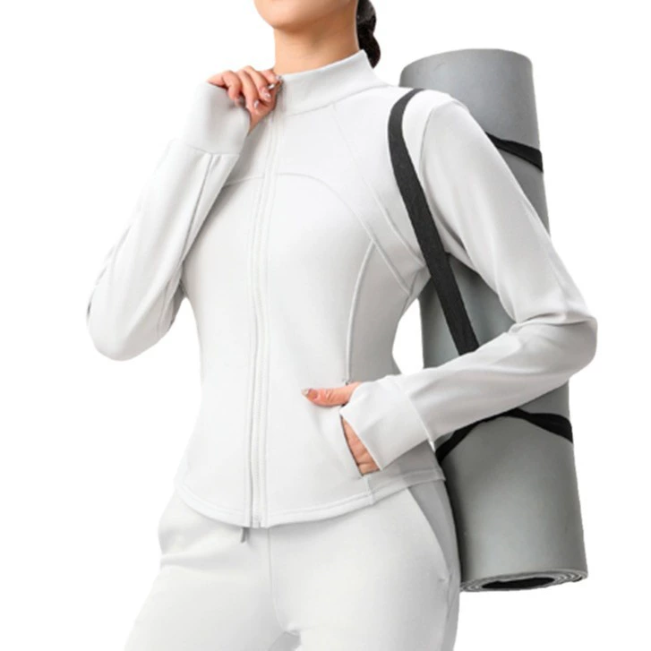 Весенний стройный воздушный слой спортивный свитер женский досуг свободный дикий фитнес йога с длинными рукавами lulu