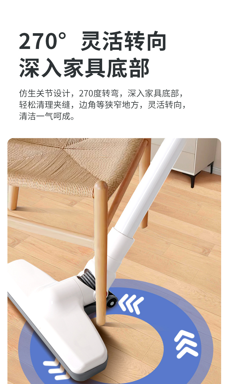 Cross-Border Car Vacuum Cleaner New Small Household Dust Collector Large Suction Cleaning Machine Wireless Handheld Vacuum Cleaner
