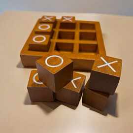 木制井字棋XO棋儿童益智双人对战桌游专注力逻辑思维训练亲子互动