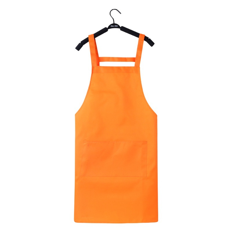 Adulto H doble tirantes delantal logotipo personalizado impresión hogar cocina al por mayor cuello halter sin mangas actividad ropa de trabajo