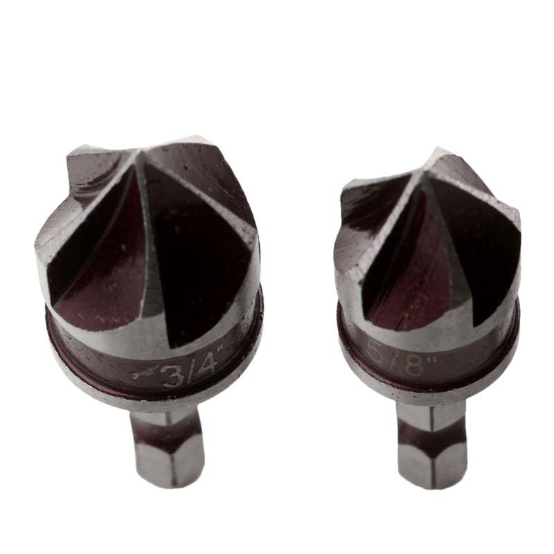 5pcs红色六角柄五刃倒角器4