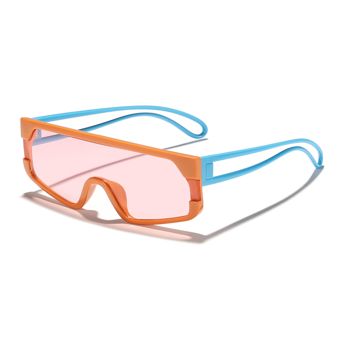 2024 nuevas gafas de sol para hombres y mujeres, personalidad transfronteriza, gafas de sol europeas y americanas, tendencia al por mayor, gafas de sol integradas de vanguardia