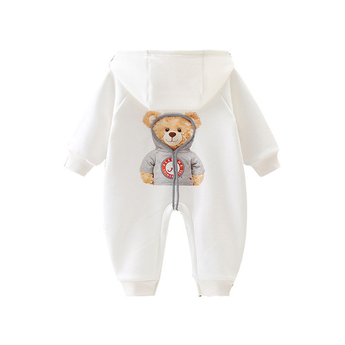 Baby Bodysuit Spring and Autumn Set Baby Hasty Climbing Suit Newborn Minnie Fleece Onesie Sleepwear Autumn Set