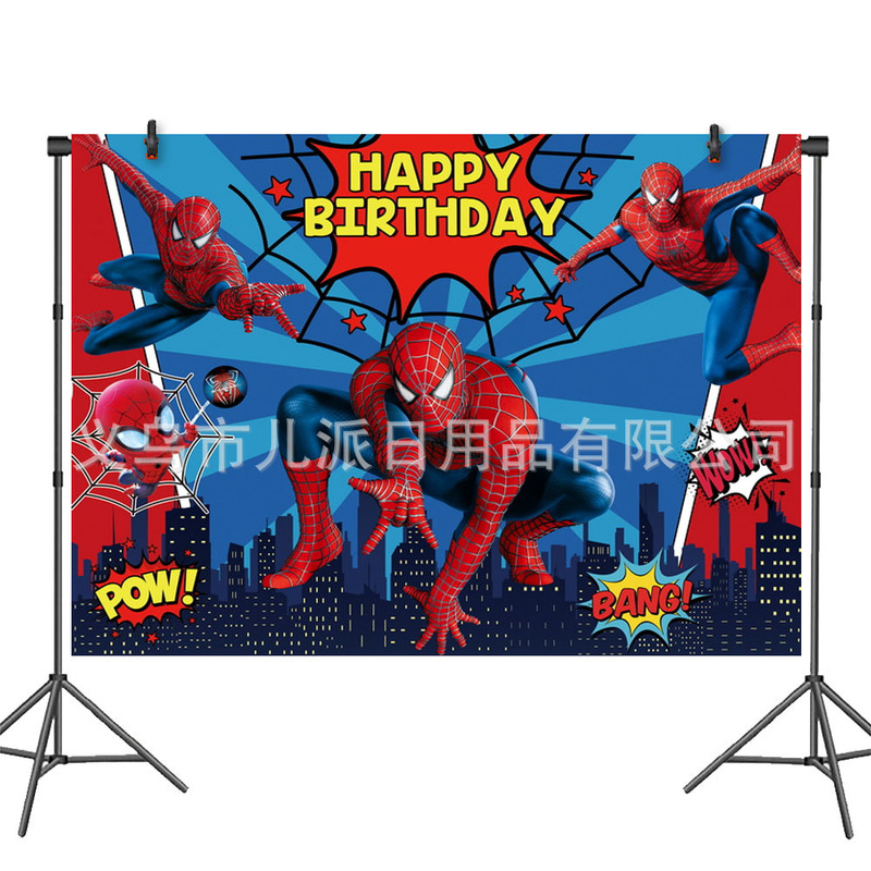 爆款蜘蛛侠主题派对用品派对纸盘集合一次性装饰品生日聚会 party|undefined