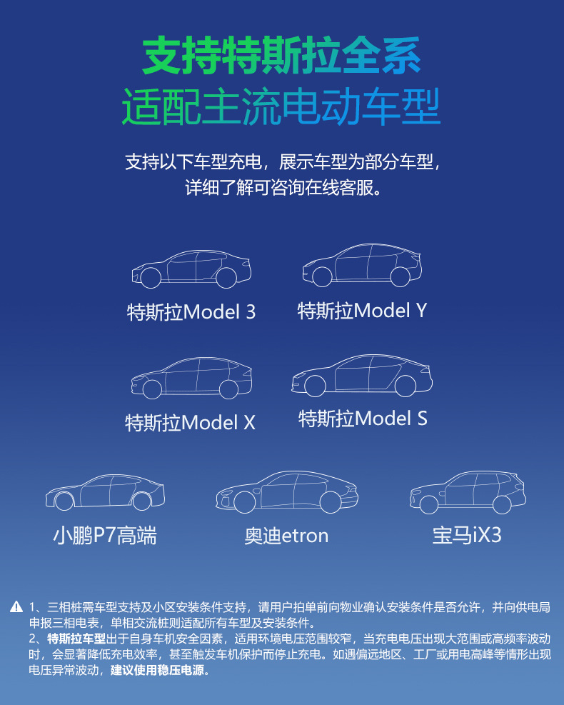 Bulls new energy car charging pile 7kw household AC 11kw electric car for Tesla fast charging