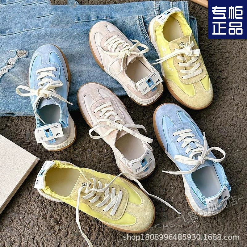 Новая летняя немецкая тренировочная обувь из натуральной кожи, дышащая обувь Forrest Gump, женская новая спортивная Белая обувь для женщин 2023 года