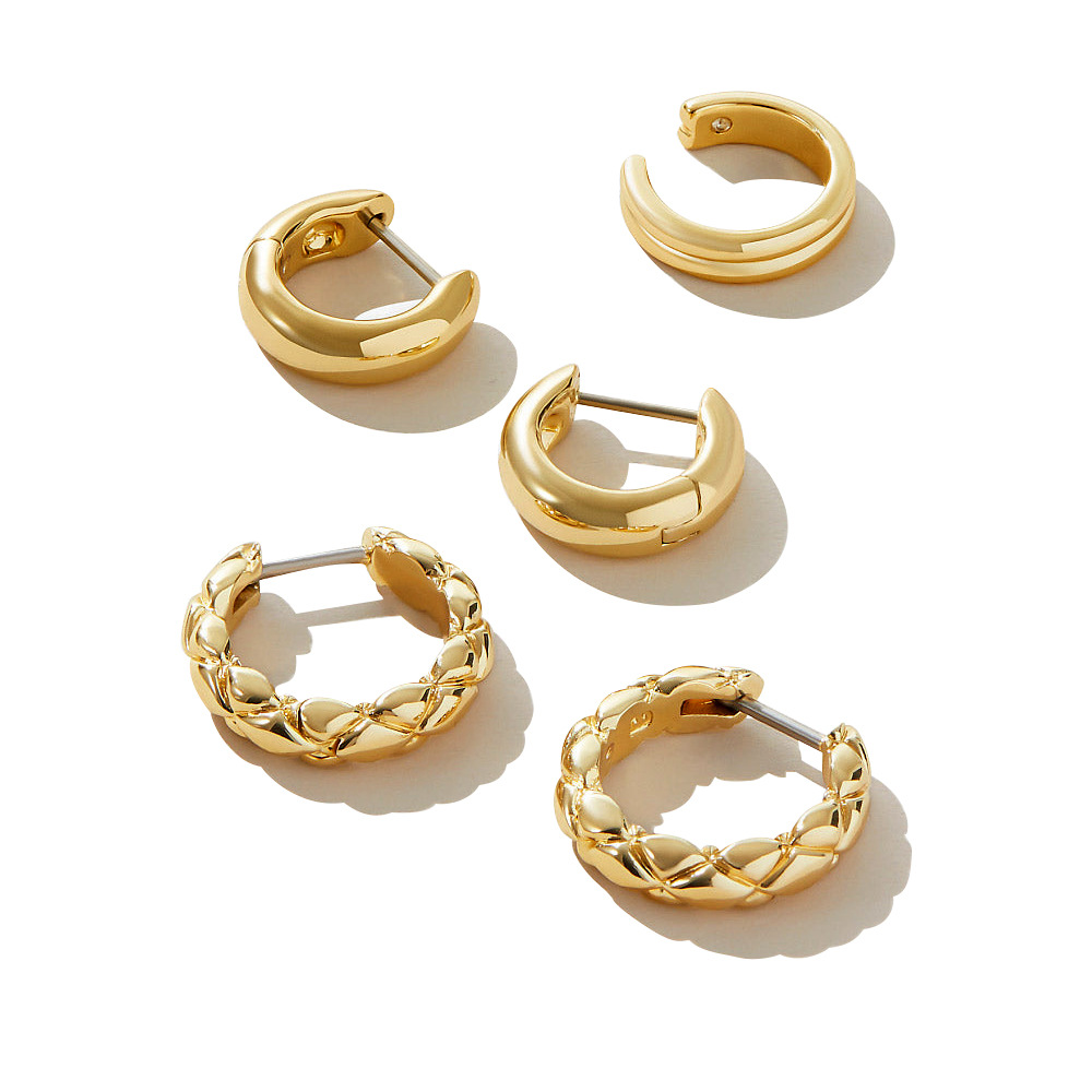european-and-american-fashion-diamond-pattern-u-shaped-earrings-golden-retro-circle-commuter-earrings-niche-design-all-match-earrings