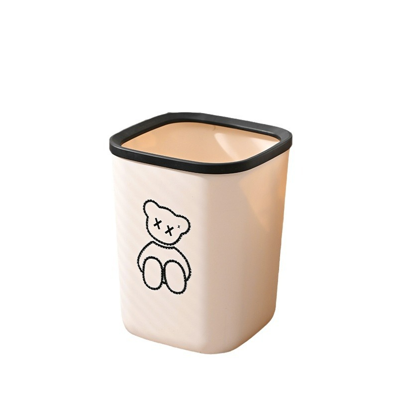 Basura del hogar ins salón baño cuadrado creativo luz lujo sin tapa gran diámetro bobina de papel entrega al por mayor