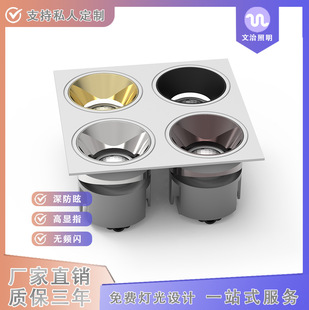 Grille Light Led Spotlight for Living Room Without Main Light, Cob Leiford Driver, Ten-Year Manufacturer, No Main Light Design