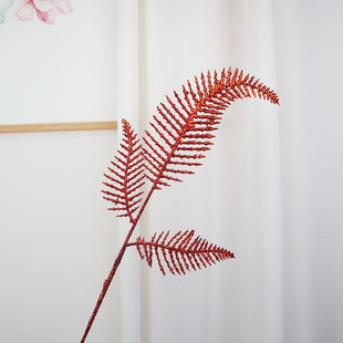 Sticky powder simulation plant leaves Christmas party decoration stage activity layout wedding shooting plant Accessories Wholesale