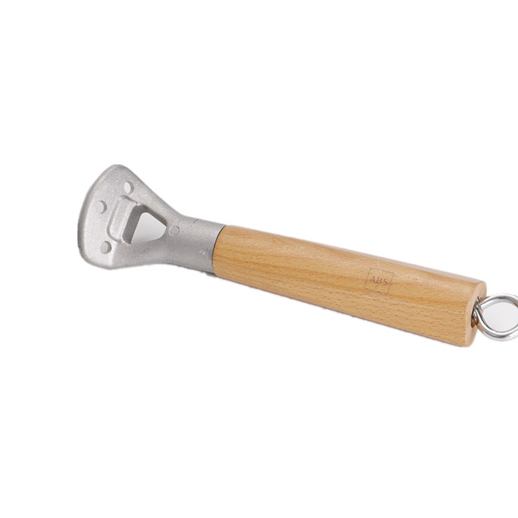 东莞外贸工厂炊具配件定制 三孔铝木制手柄实木炒锅把手 木质锅柄