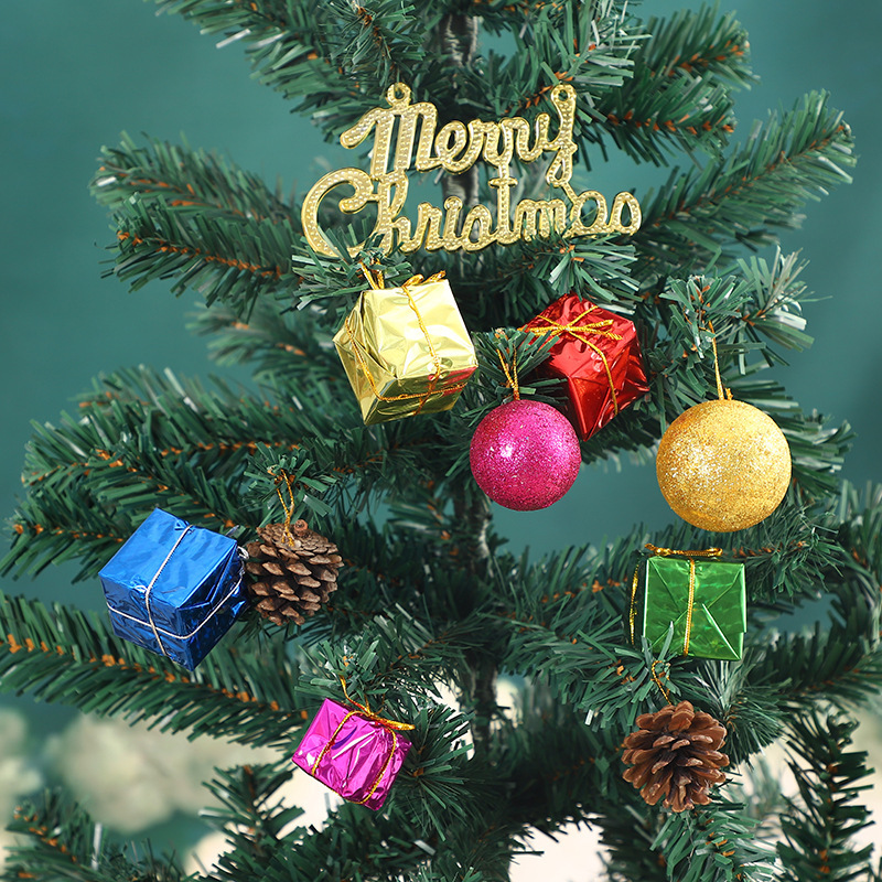 New Christmas Tree Decorations Christmas Daily Supplies Christmas Gifts Many Pack Bead Chain Square Old Man Gift Bag