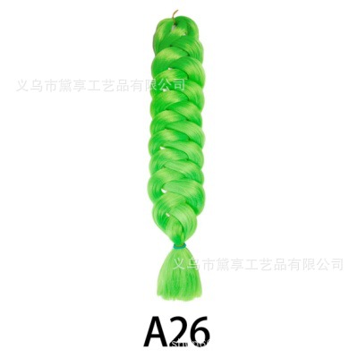 Transfronterizo 165gXP Embalaje África comercio exterior 82 pulgadas pelucas coloridas grandes trenzas de alta temperatura seda negra trenzas sucias stock