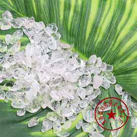 跨境热销天然水晶白水晶碎石水晶装饰石消磁石香薰石扩香石造景石