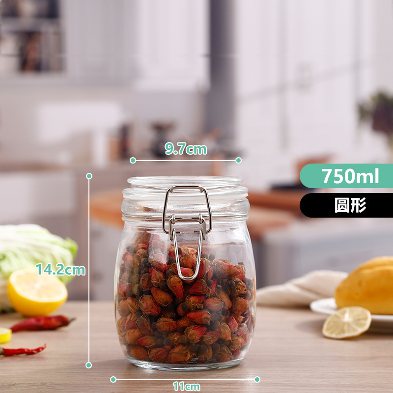 750ML 라운드; 투명