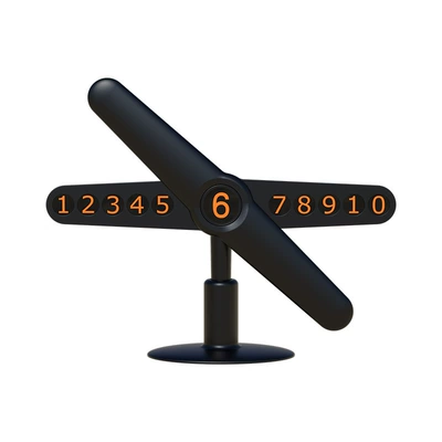 3r car temporary parking number plate cute mobile phone plate car mobile license plate car interior decoration accessories (Nömrəli dayanma kartı) - 3r-2167-rotating-parking-card