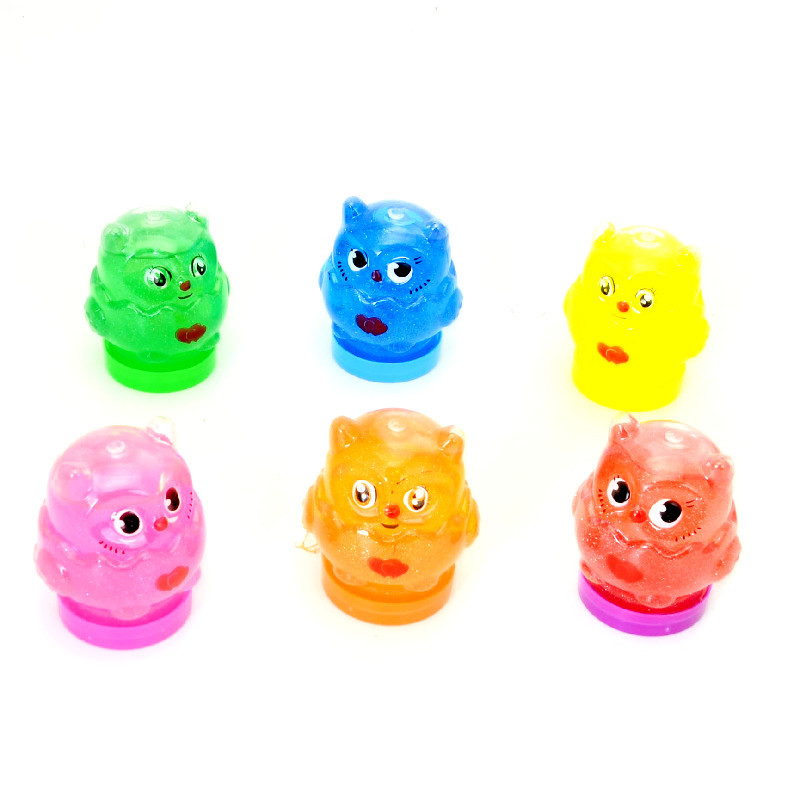 Nuevo tamaño pequeño búho cristal barro colorido animal nuevo delgado cristal suelo juguetes para niños