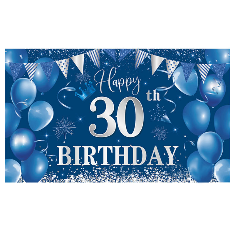 Fondo de fiesta con pancarta de feliz cumpleaños 2025, tela colgante para fotos con tema de cumpleaños, decoración fotográfica.