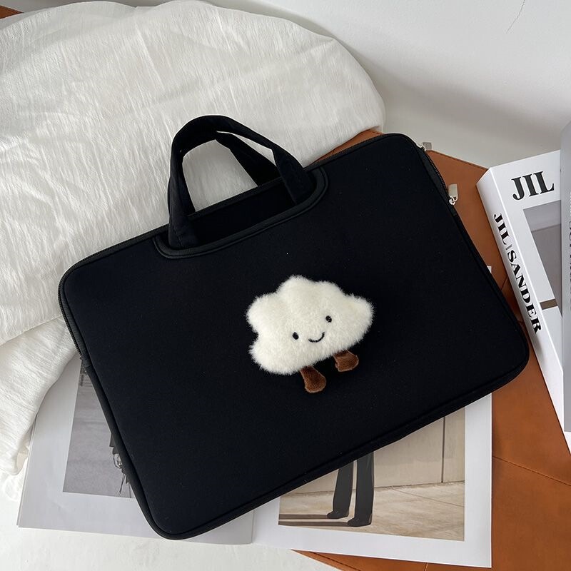 ins-style cute cloud macbook laptop bag for college students 16inch notebook tablet ipad ins-style cute cloud macbook laptop bag for college students 16inch notebook tablet ipad