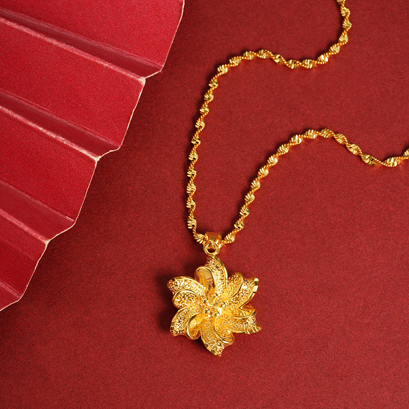 Vietnam Shajin lujo ligero verano nuevos productos de moda orquídea colgante accesorios de fábrica universal suministro directo de accesorios de cadena clavícula diy